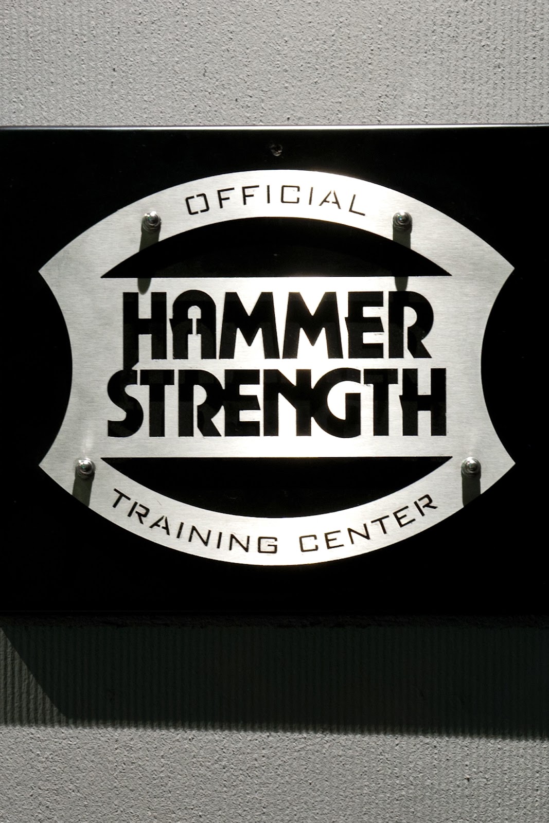 Oficjalna plakietka Hammer Strength